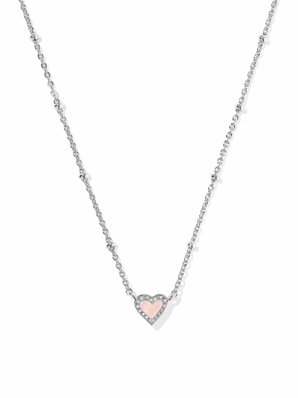 Kendra Scott Pink Heart Pendant Necklace